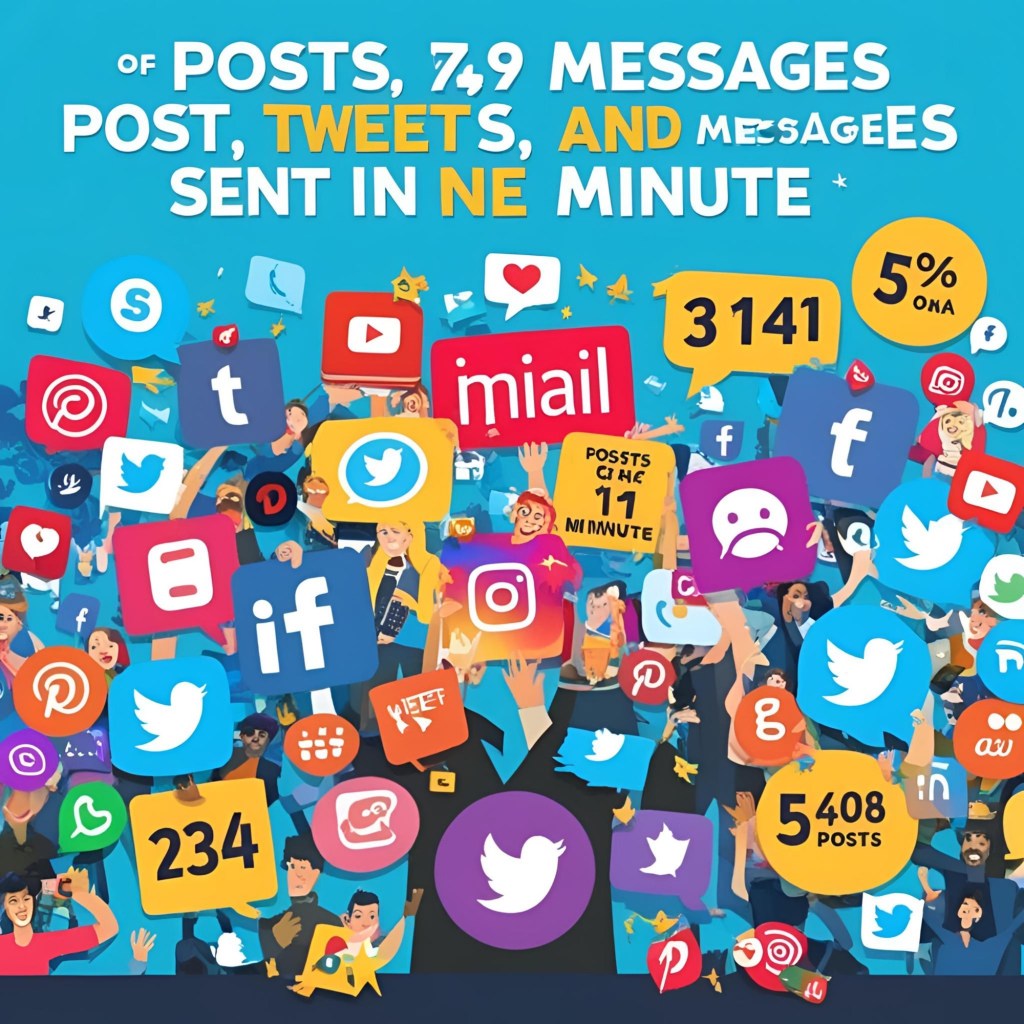 Sosyal Medyada bir dakikada neler&nbsp;oluyor?